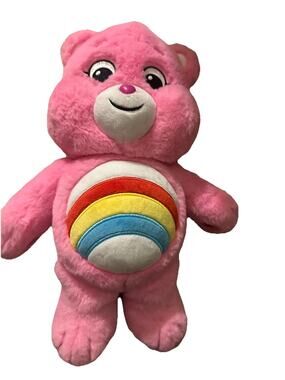 Care Bears Cheer Bear Plush Pink Rainbow Belly Basic Fun 2021